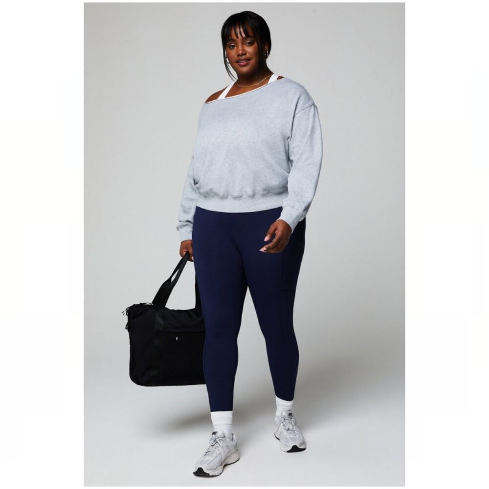 Fabletics Year Round Terry Off Shoulder Sweatshirt - Picture 9 of 9